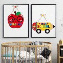 开学季派对装饰，门挂，开学季教室入口装饰，门装饰，门横幅悬挂