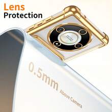 Hadaasi 1个银色电镀卡包手机壳，带气垫卡槽，创意推孔设计，奢华边框全包覆式防摔硅胶防震卡槽钱包式手机壳，兼容 17 Pro/17 Pro Max/17 Air/17，兼容Galaxy S25 FE，兼容Redmi/兼容Honor，防水防刮，国际版，非国内版 - 銀色 - 查看 6