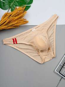 6pcs Men's Underwear, Men's Briefs, Simple Solid Color Random Fashion Men's Basic Triangle Briefs, Quick Dry, Soft, Skin-Friendly