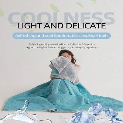 1. 凉感毯 - 轻薄夏季凉感毯，适合怕热人士，与传统凉感毯相比，可降低体温3-5°C。 - 大号/小号/双人尺寸 - 可机洗 - 非常适合露营、空调房和夜间盗汗（5种颜色可选）