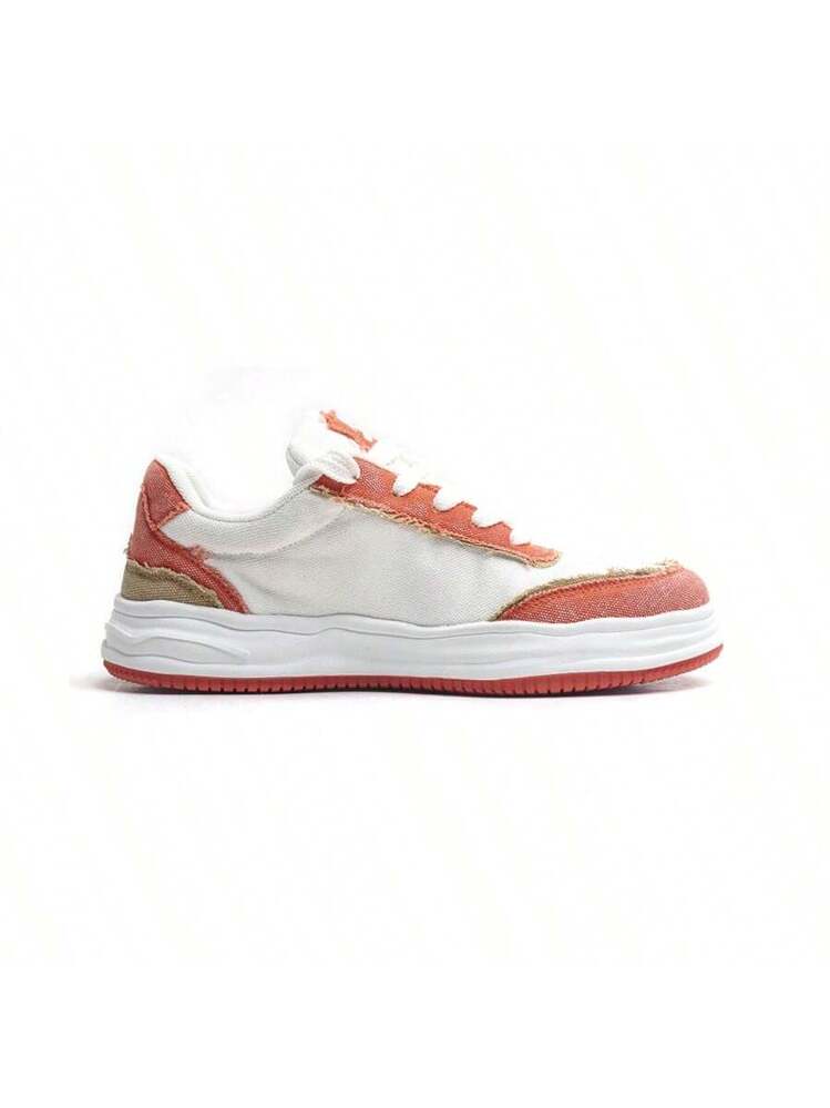 Jifffly Men's Casual Low Top Thick Sole Fabric Sneakers With