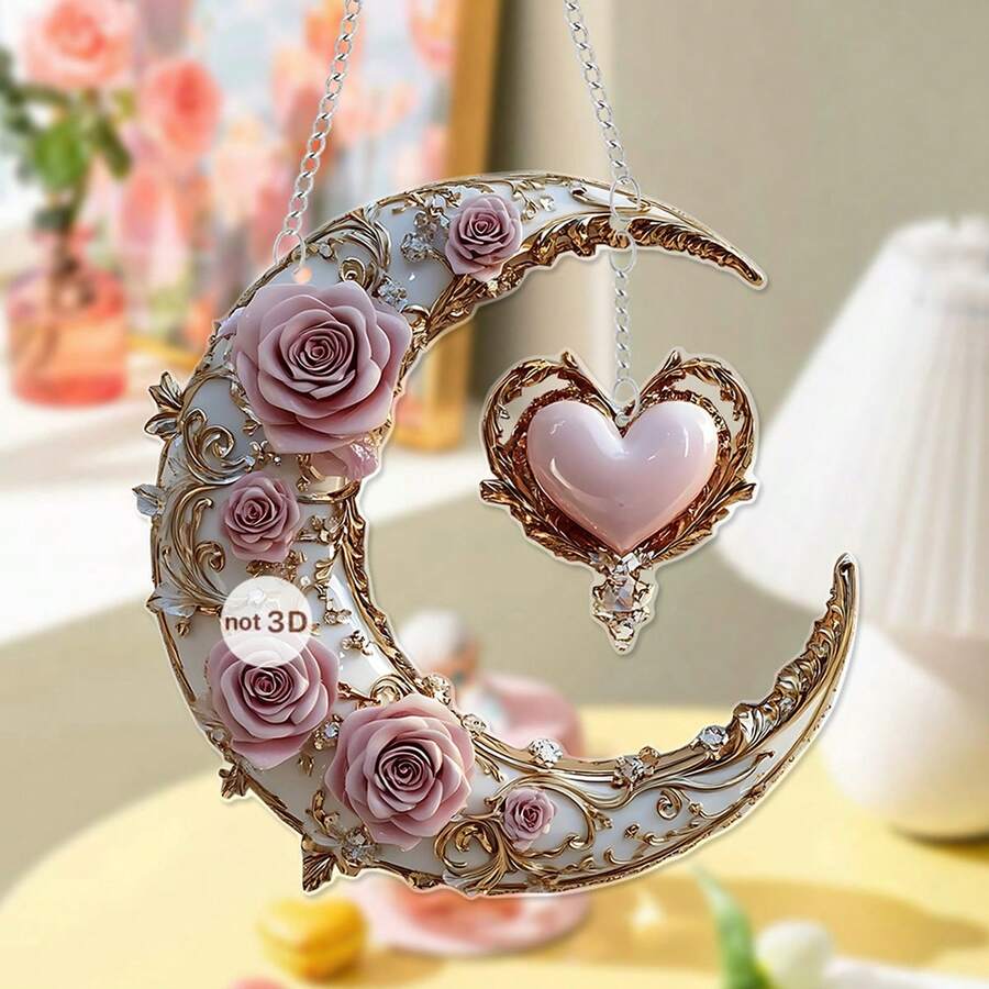 Decorative Hanging Ornaments - Pink - View 1