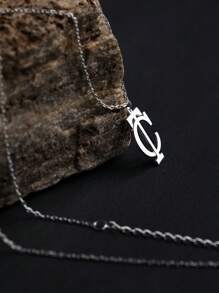 Customized Gold Letter Necklace - Silver Letter Necklace - Personalized Letter Necklace - Mother's Day Gift - Christmas Gift - Gift For Mom - Father's Day Gift