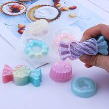 Silicone Mold Making Kit, Liquid Silicone For Mold Making, DIY Squeeze Gift, Silicone Rubber Mold Making Kit 1:1 By Volume Ideal For Casting 3D Resins Molds, Silicone Mold, Candle Mold And DIY Relax Tricky Funny Squeeze Gift, Soft - Multicolor - View 6