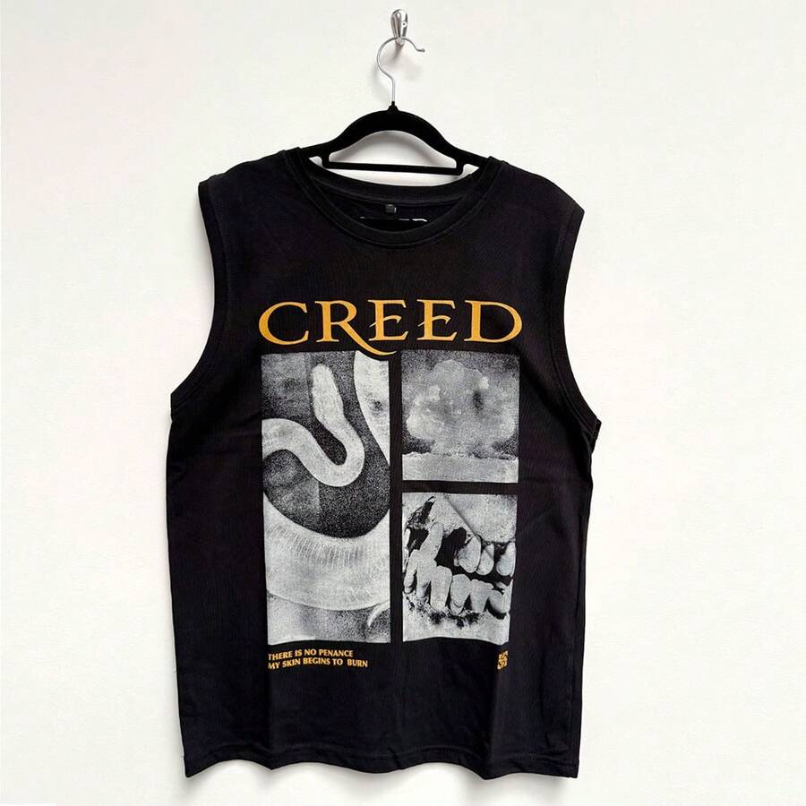 Creed | Official Band Tank T-Shirt | X-Ray Penance - 48-Hour Fast Shipping!  - Black - View 1