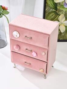 360° Rotating Jewelry Box With 5 Drawers, Side Glass Window, Large Size, Accessory Storage, Open Design, Slate Gray For Women Storage Organizer Travel Essentials For Women Storage Organizer Travel Essentials Gift Back To School