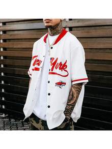 Summer New Men's Seaside Beach Shirt Boys Casual Slim Top Fashion Printed Short-Sleeved Shirt Men - White - View 2