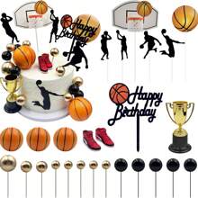 25pcs/Set Basketball Cupcake Toppers