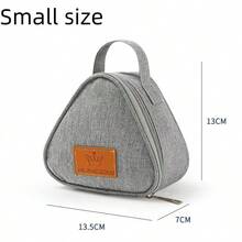 1个保温午餐袋，三角便当袋，牛奶三明治鸡蛋早餐/午餐袋（颜色随机） - 彩色 - 查看 2