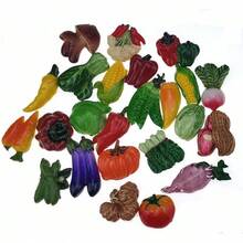 12 Piezas Aleatorias de Imanes Creativos 3D de Resina de Frutas y Verduras para Refrigerador, Decoración Divertida y Linda, Accesorios de Imán para Refrigerador, Oficina, Escuela, Imán para Pizarra Blanca (12 Estilos Aleatorios (Verduras y Frutas)) - Verduras al azar de 12 estilos - Ver 2