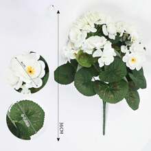2 Stücke künstliche Begonienblume, Simulation Geranie, Simulation Grünpflanze Künstliche Blume, geeignet zum Aufstellen im Wohnzimmer, Schlafzimmer, Büro, moderne Heimdekoration, Raumdekoration Geschenkidee