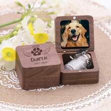 Handgefertigter Holz-Haustier-Gedenkgegenstand, personalisierte Aufbewahrungsbox für Haustierasche, personalisiertes Geschenk für Katzenverlust und Hundeverust, Gedenkgegenstand für Haustierhaare, Haustier-Beileidsgeschenk