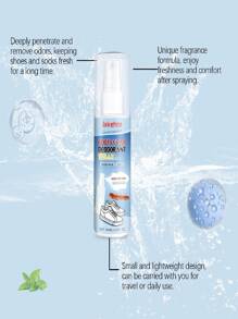 Spray eliminador de olores de zapatos y calcetines de 100ml - Elimina rápidamente los olores desagradables, mantiene los pies secos y frescos, diseño de rociado conveniente para el cuidado diario de los pies, apto para todos