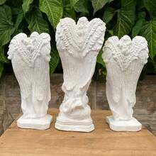 Kit 3 Angels Archangels Michael, Gabriel And Raphael Raw Plaster - trắng - Xem 2