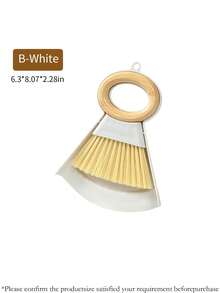 1 Set Wooden Mini Broom And Dustpan Set, Desktop Cleaning Brush Broom, Small Dustpan And Trash Scoop, For Cleaning Up Pet Litter, Spilled Pet Food, And Hair/Crumbs On Sofa Or Bed