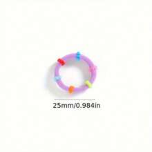 50 piezas Set de Ligas de Cabello Sin Costuras - Ligas de Cabello Elásticas Suaves y Antideslizantes para Mujeres, Sujetadores de Cola de Caballo Diarios, Accesorios de Cabello de Verano a Granel para Gimnasio, Yoga, Fiesta de Playa (Rosa), Accesorios de Cabello, Ligas de Goma - Multicolor - Ver 4