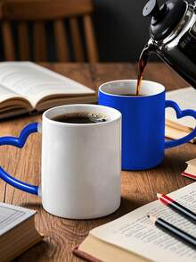 1pc Personalized Color Changing Mug - Customizable Magic Mug, Customizable Ceramic Coffee Cup, Customizable Camping Mug, Customizable Enamel Cup, Customizable Holiday Gift, Birthday Gift, Halloween Gift, Christmas Gift, Customizable Photo Mug - Multicolor - View 7