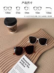 1 件超轻儿童眼镜，适合男孩和女孩佩戴舒适，时尚适合拍照、派对、骑自行车、旅行、运动，椭圆形镜框，塑料眼镜，时尚别致 - 兒童款 - 查看 6