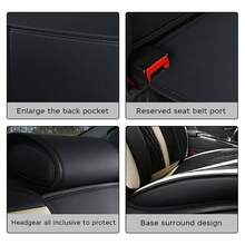 Maipula 5-Seater Car Seat Set, Complete Set Of Front And Rear Seats, PU Leather Car Seat Set, Car Seat Lining, Car Seat Protector Set, Specially Designed For Mercedes Benz Cars, Suitable For Models Including A210, A220, A250, A35, A45, With Corresponding Car Accessories And Fashionable Car Decoration Elements Inside. (001)