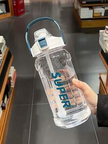 1pc 1500/2000ML Sports Water Bottle Marker Leak-Proof Cup Motivational Portable Water Bottle For Outdoor Sport Fitness - Multicolor - View 12