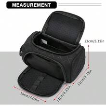 Estuche de Lápices de Gran Capacidad, Organizador Multifuncional con Compartimentos, Bolsa de Papelería Simple para Viaje, Bolsa de Lápices de Tela para Hombres, Mujeres, Niñas y Niños (Negro) - Negro acolchado - Ver 4