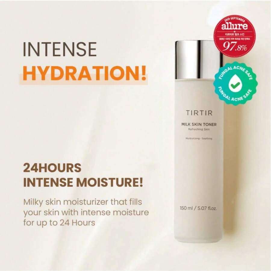 TIRTIR Milk Skin Toner Jumbo 150ML Toning Lotion - 保濕乳液 - 查看 1