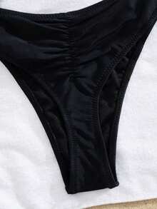 Bañador de una pieza sexy con escote halter y espalda descubierta para mujeres, estilo europeo y americano