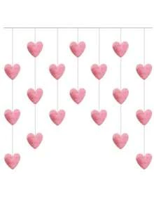 1pc Heart-Shaped Curtain, Cute Girly Decor For Doorway, Cabinet, Indoor Partition, Dorm Room