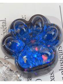 1 件星蓝猫爪挤压压力球，软橡胶，混合颜色，缓解焦虑和放松的创意玩具，适合青少年、儿童、办公桌、返校礼物，感官硅胶泥玩具