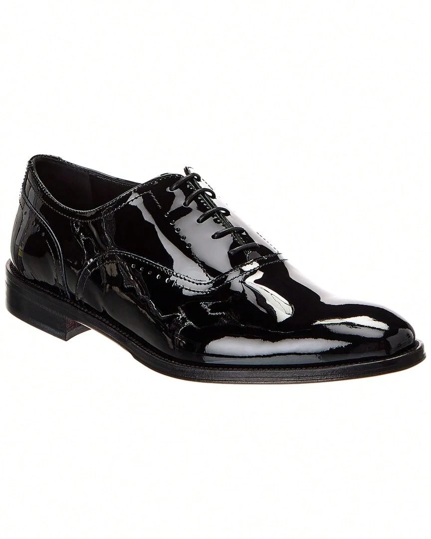 Bruno Magli Men's Arno Sera Patent Oxford - Black - View 1