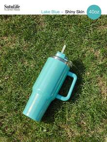 1个40盎司可重复使用真空保温水瓶，带提手、防漏盖和吸管，可长时间保温/保冷。 - 40盎司 - 查看 16