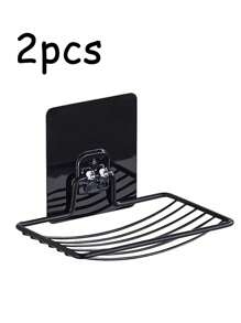 Suport pentru săpunieră cu design de drenaj, suport pentru burete de chiuvetă, săpunieră, rezistent la rugină și impermeabil, instalare ușoară, organizator de baie, fără găurire, organizator de duș, pentru depozitare în baie și decor interior și bucătărie