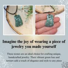 Local Shipping--  Healing Crystals, Stones, Healing Stones, Rock Collection, Agate, Raw Stones ,Crystals, Rocks, Jade, Crystals And Healing Stones(Labradorite, 2 Pcs) - Ngọc bích xanh - Xem 3