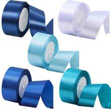 5 件/套 1.5 英寸宽缎带，适用于 DIY 玫瑰、万圣节、圣诞节和礼品包装、丝带装饰、蛋糕礼品包装、婚礼派对蝴蝶结、工艺品、缝纫、刺绣 - 彩色 - 查看 13