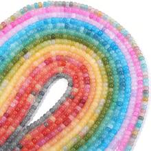 1 peça, aproximadamente 88 peças, contas redondas planas de vidro bicolores, 6x4 mm, multiestilos, moda casual, fofas, coloridas, feitas à mão, faça você mesmo, para pulseira, colar, joia, pingente, berloque de celular, chaveiro, contas de atacado