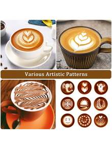 1 套不锈钢牛奶壶，不锈钢牛奶壶，带刻度和配件，咖啡师拿铁艺术笔，适用于卡布奇诺和拿铁，浓缩咖啡，回到学校