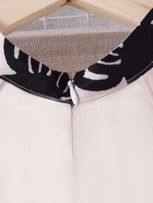 Spring/Summer Tween Girls Halter Jumpsuit, Casual & Fashionable - Black and White - View 4