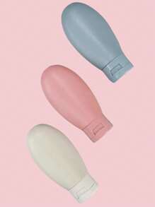 3 Stücke auslaufsichere Reiseflaschen mit Tragetasche - nachfüllbar und quetschbar für stressfreies Reisen