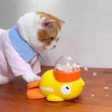 1 件宠物防漏喂食器，自娱性喂食器，猫狗食物分配益智喂食器玩具，宠物趣味玩具，缓解焦虑，与主人互动，适用于猫狗