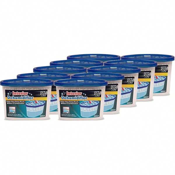 5/10/15/20pcs Interior Dehumidifier 500ml - For Effective Reduction Of Condensation Absorber, Mildew And Damp From Cupboards, Wardrobes, Bathrooms, Caravans, Boats And Vehicles