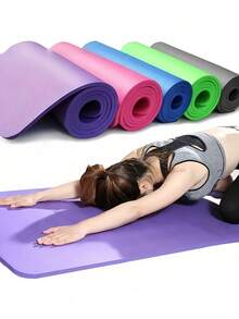 紫色彩色纯色双面加厚加宽运动垫，防滑抓地EVA瑜伽垫 - 初学者垫 - 男女高密度健身垫，普拉提垫，防水防滑，防撕裂，户外加厚EVA野餐垫，防滑减震静音跳绳垫，专业运动垫，轻便，瑜伽、普拉提缓冲支撑 - 紫色 - 查看 1