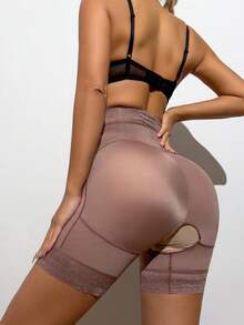 1 chiếc quần định hình dáng người dành cho nữ, quần lót cạp cao giúp thon gọn vòng bụng, phù hợp cho nhiều dịp hoặc hoạt động thể thao. - Đồng - Xem 3