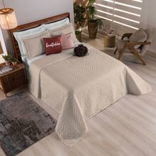 Elegance Kit 8pcs Double-Sided Quilted Bedspread - 米色 - 查看 2