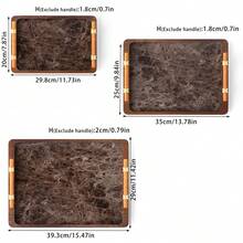 1 Khay tre có tay cầm màu vàng, Khay đựng đồ ăn bằng tre có họa tiết đá cẩm thạch, Khay đựng đồ ăn sáng đựng cà phê, đồ ăn tối, Khay trang trí cho nhà bếp, Phòng ngủ - Trở lại trường - Nhiều màu - Xem 11