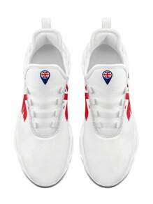 UK Style Women's Blade Sole Outdoor Running Shoes With Breathable & Lightweight Mesh Upper, Shock Absorption, Cushioned Sole And British Flag Print
