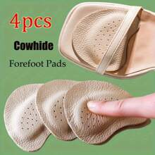 4 Stücke Vorfuß Pads | Atmungsaktive rutschfeste Einlegesohlen für High Heels und Sandalen - Bequeme Echtheder Einlegesohlen, verbesserte Traktion und Stoßabsorption, geeignet für Valentinstag, Weihnachten, Erntedankfest, Lässig Stil, Accessoires für Lässig Schuhe | Atmungsaktive Einlegesohlen