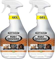 Disolvente de óxido Rust-Oleum en spray con gatillo en gel | Removedor de corrosión de uso intensivo para herramientas metálicas, autos, bicicletas, parrillas, pernos, armas de fuego y talla grande | 32 Onzas - 32 onzas líquidas (paquete de 1) - Ver 1