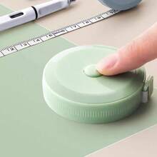 150厘米/60英寸迷你伸缩卷尺，双刻度柔性缝纫尺，带字母图案，便携式服装测量工具配件