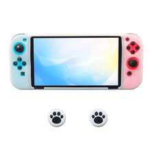 1 Set OLED Protective Case, Includes 1 Game Protective Case + 2 Joystick Caps, Ergonomic Grip Design, Anti-Slip Anti-Scratch Anti-Drop, Enhances Gaming Experience - Multicolor - View 8