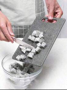 1 Stück Schneidebrett-Set mit Marmorimitat, Küchen Zubereitungsbrett, gekocht/roh Trennung, Haushaltsware Obst-Schneidebrett, Kinder-Zubereitungsbrett